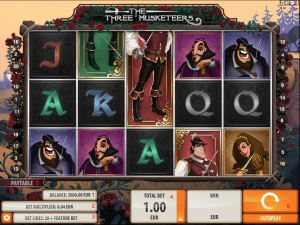 Quickspin Three Musketeers - UI Screenshot